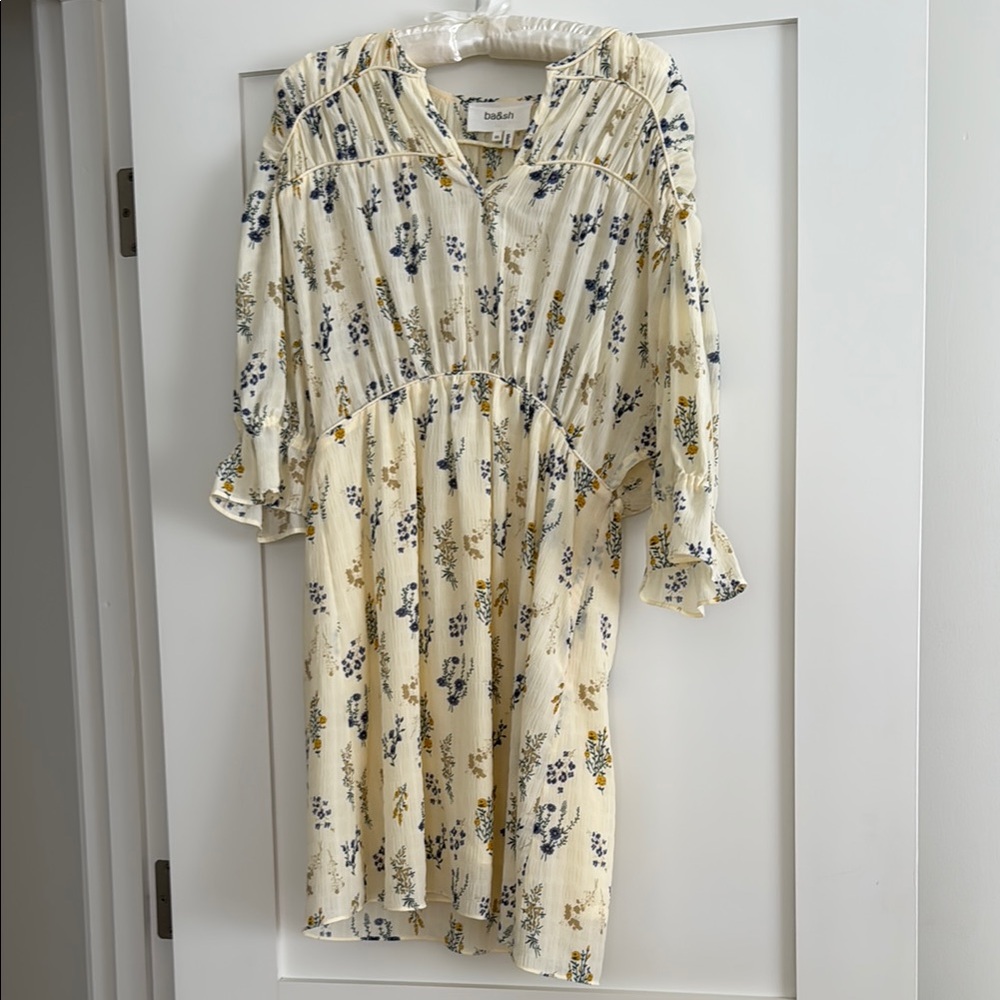 Ba&sh Cream Floral Dress XS NWOT